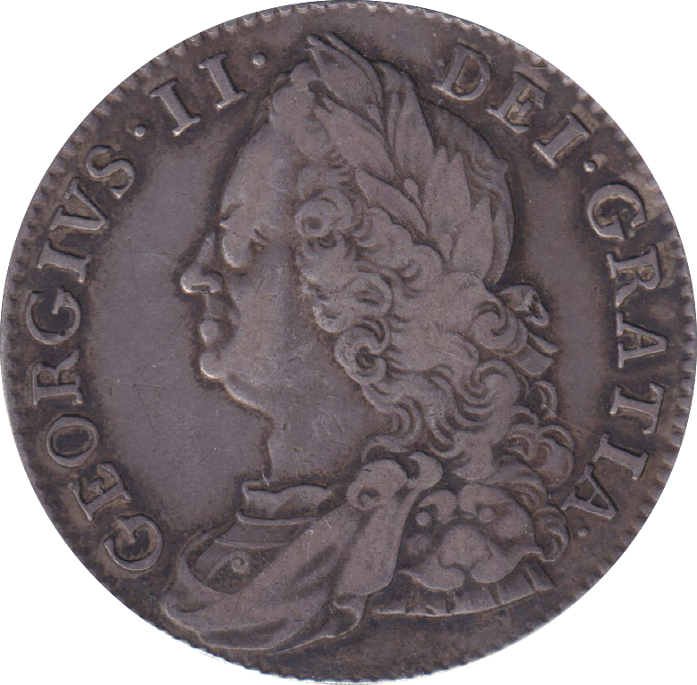 1750 HALFCROWN ( VF )