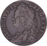 1750 HALFCROWN ( VF )