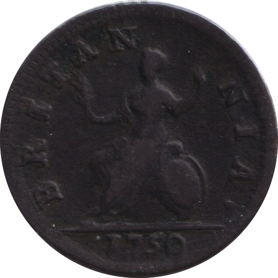 1750 FARTHING ( VF )