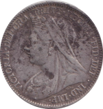 1900 SIXPENCE ( GF )