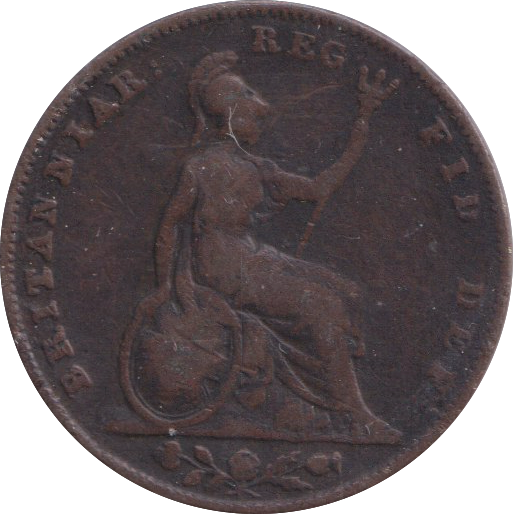1843 FARTHING ( FINE )