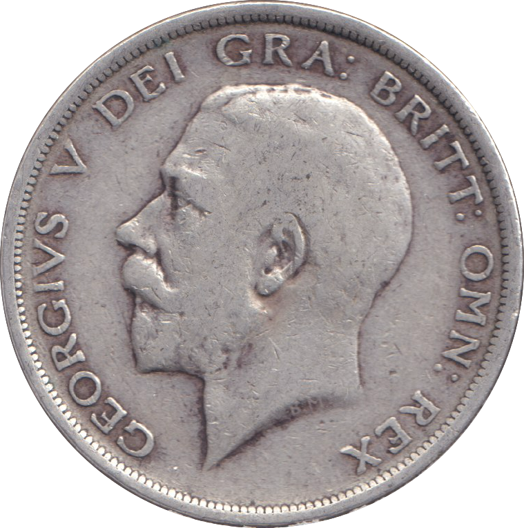 1918 HALFCROWN ( FINE )