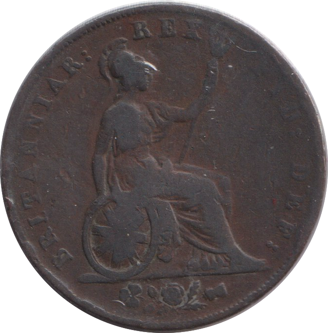 1825 HALFPENNY ( FINE )