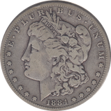 1884 SILVER SAN FRANCISCO ONE MORGAN DOLLAR USA