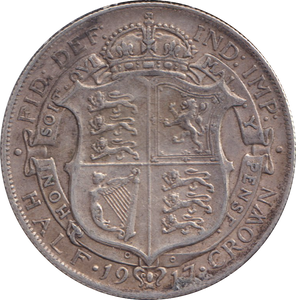 1917 HALFCROWN ( GVF )