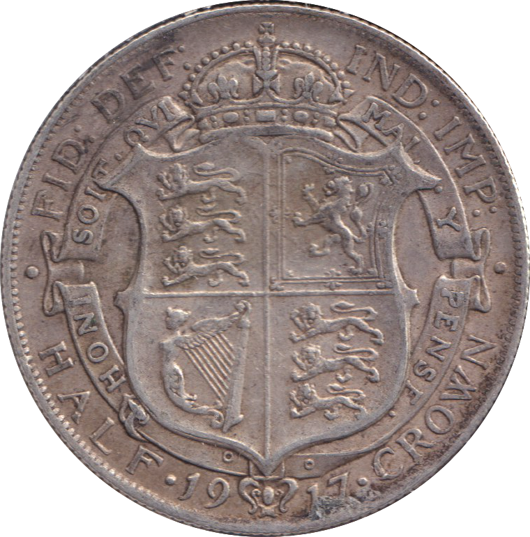 1917 HALFCROWN ( GVF )