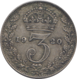 1920 THREEPENCE ( VF )