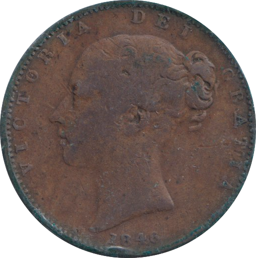 1846 FARTHING ( FINE )