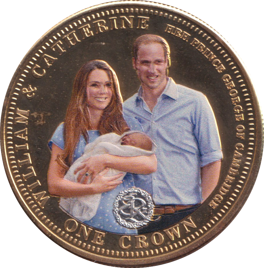 2013 WILLIAM AND CATHERINE COMMEMORATIVE CROWN TRISTAN DA CUNHA