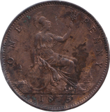 1875 PENNY ( EF )