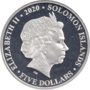 2020 SILVER PROOF FIVE DOLLAR SOLOMON ISLANDS