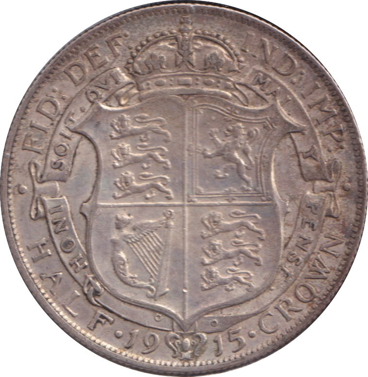 1915 HALFCROWN ( VF )