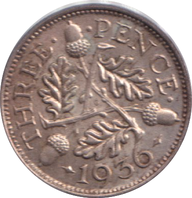 1936 THREEPENCE ( AUNC )