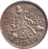 1936 THREEPENCE ( AUNC )