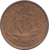 1938 HALF PENNY ( UNC )
