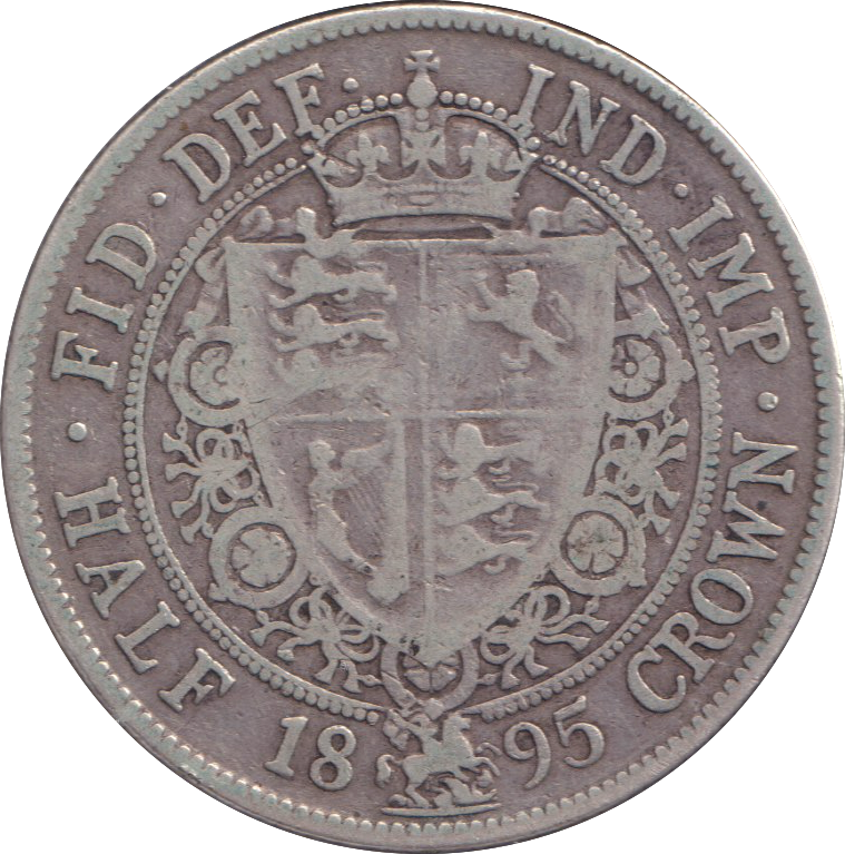 1895 HALFCROWN ( FINE )