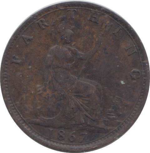 1867 FARTHING ( GVF )