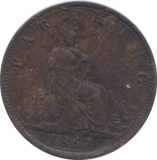 1867 FARTHING ( GVF )