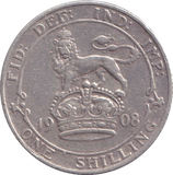 1908 SHILLING ( VF )
