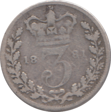 1881 THREEPENCE ( NF )