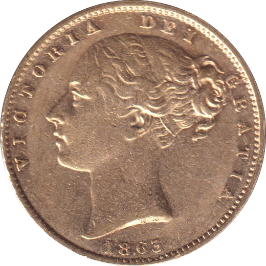 1863 GOLD SOVEREIGN ( GVF )
