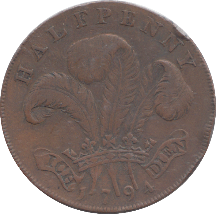 1794 WALES HALFPENNY TOKEN
