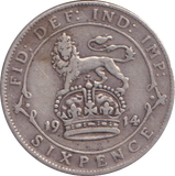 1915 SIXPENCE ( GVF )