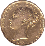 1839 GOLD SOVEREIGN ( GVF )