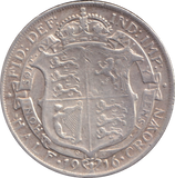 1916 HALF CROWN ( FINE )