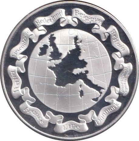 1973 SILVER EUROPEAN COMMUNITY ENGLISH MEDAL