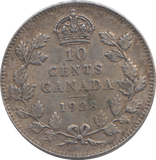 1928 CANADA SILVER 10 CENT