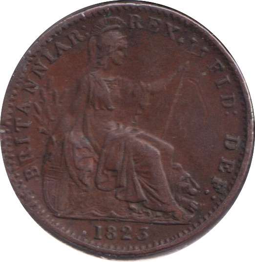 1825 FARTHING ( VF )