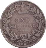 1881 SHILLING ( FINE )