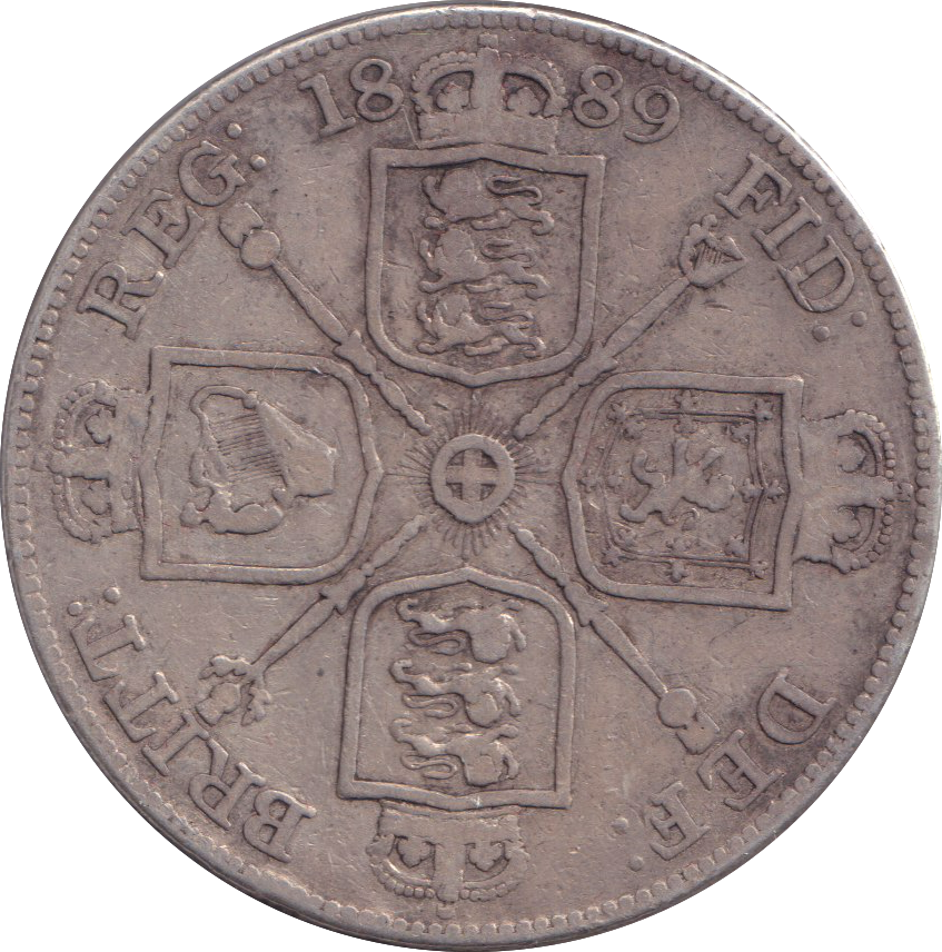 1889 DOUBLE FLORIN ( FINE )