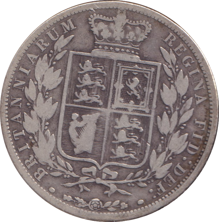 1884 HALFCROWN ( FINE )