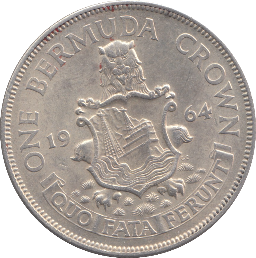 1964 SILVER BERMUDA CROWN