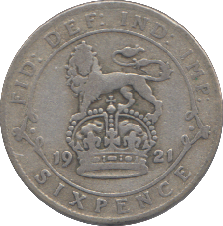 1921 SIXPENCE ( NF )