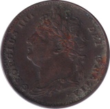 1822 FARTHING ( GVF )