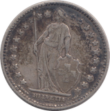 1920 SILVER SWITZERLAND 1 FRANC
