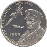 1999 SILVER PROOF 50 PENCE WINSTON CHURCHILL TDC