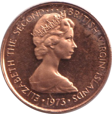 1973 PROOF 1 CENTS VIRGIN ISLANDS