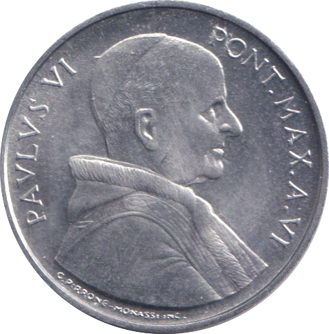 1968 5 LIRA VATICAN