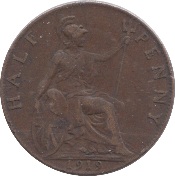 1919 HALFPENNY ( VF )