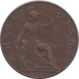 1919 HALFPENNY ( VF )