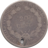 1884 FRANCE 20 CENTS
