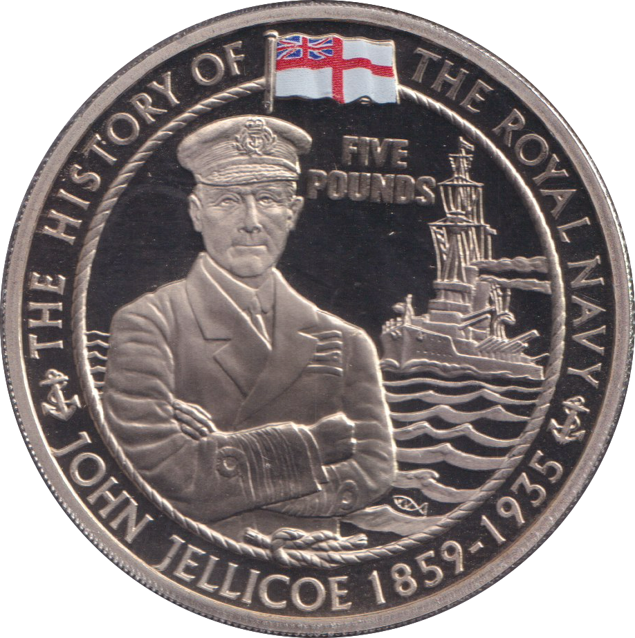 2009 JOHN JELLICOE FIVE POUND BAILIWICK OF GUERNSEY