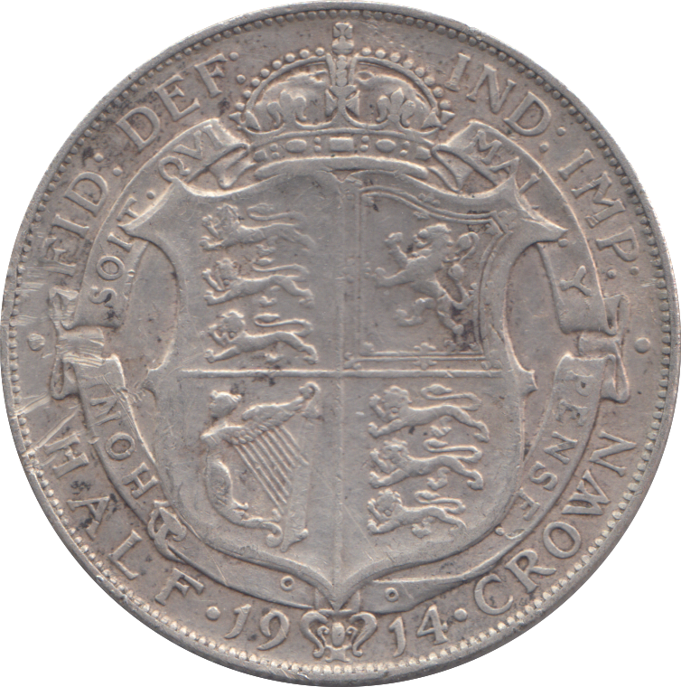 1914 HALFCROWN ( GF )