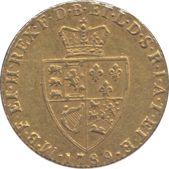 1789 GOLD ONE GUINEA ( GVF )