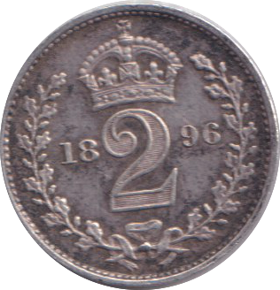 1896 MAUNDY TWOPENCE ( VF )
