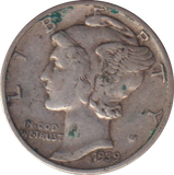 1939 ONE DIME USA
